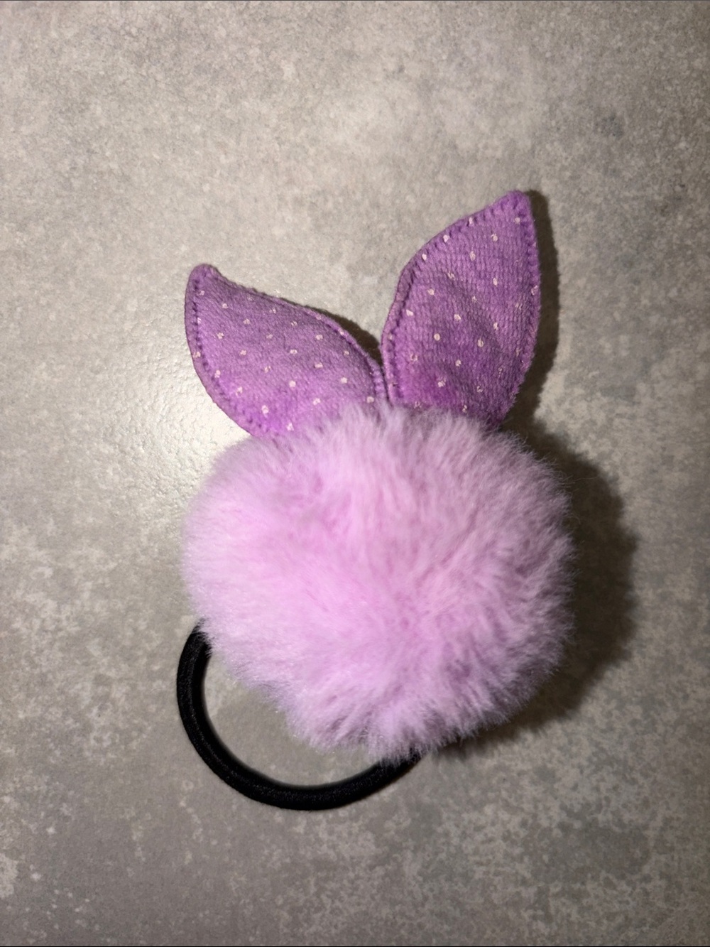 Lilac Bunny Pom Pom Hair Tie purple cute kawaii japan